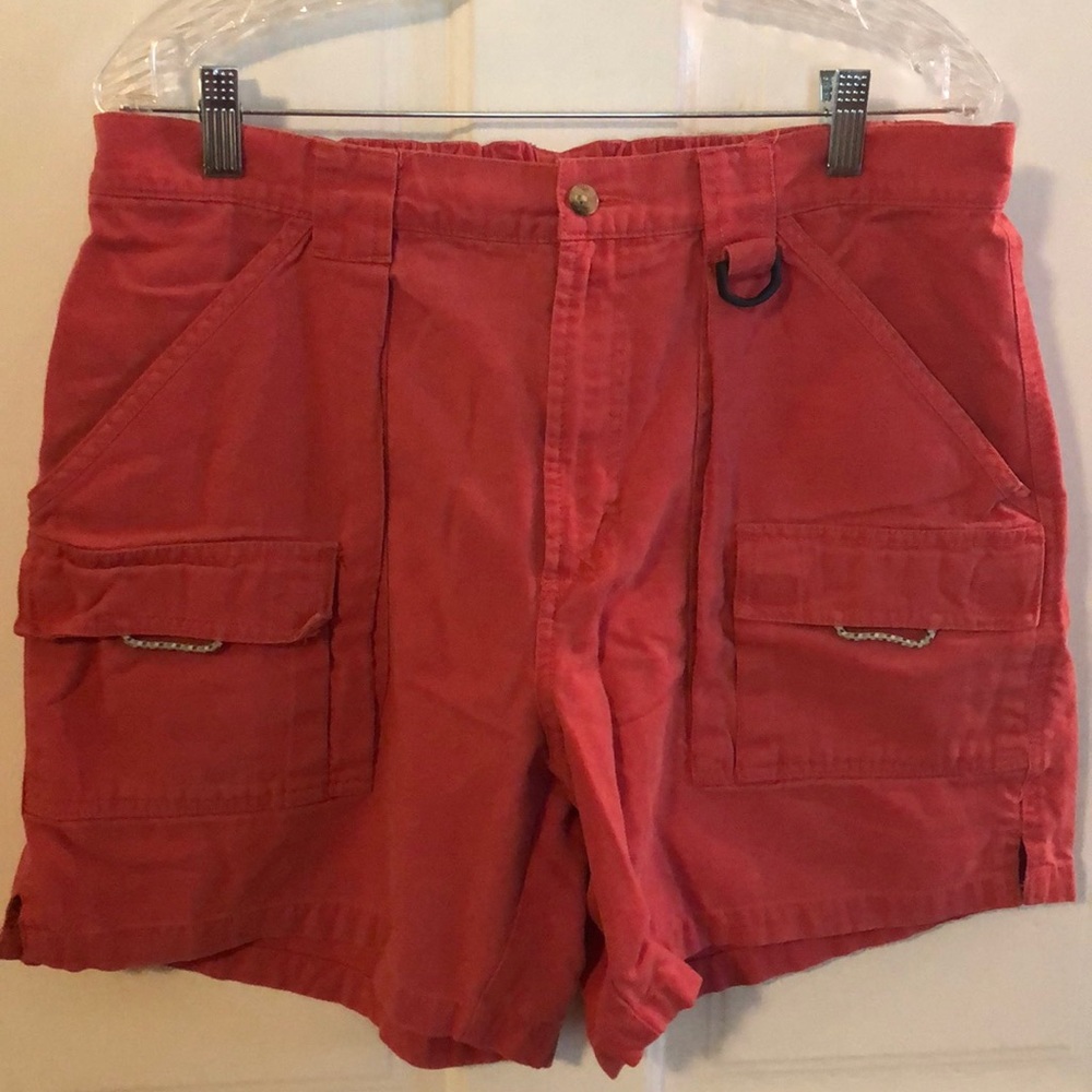 Men’s coral/red Columbia shorts